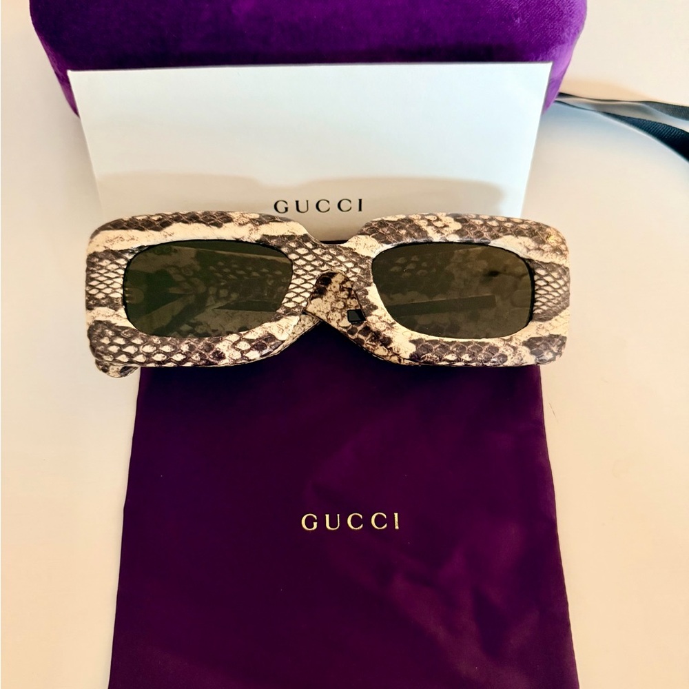 Gucci Genuine Python Sunglasses - Picture 13 of 14